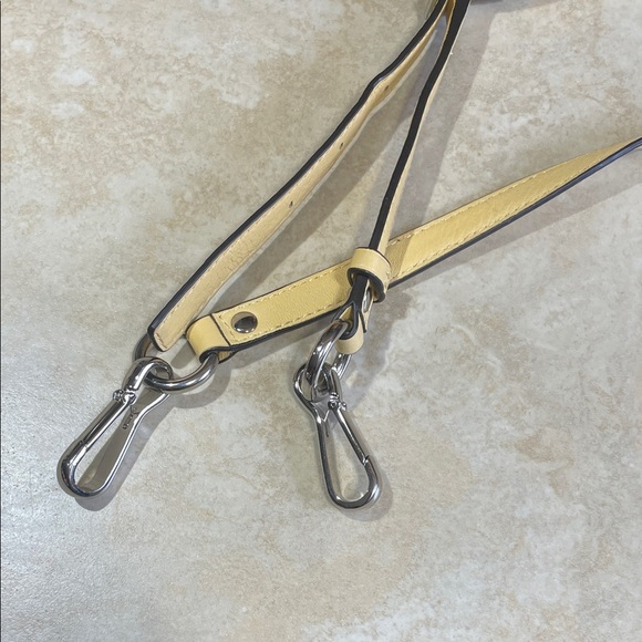 Coach Adjustable Crossbody Strap Replacement Yellow Leather Silver Hardware - Picture 2 of 11